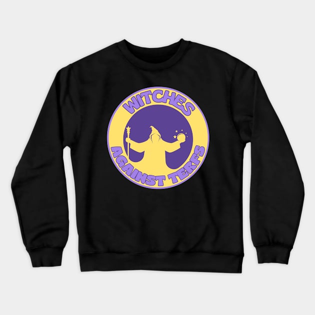 Witches Against TERFs Seal Crewneck Sweatshirt by Caring is Cool